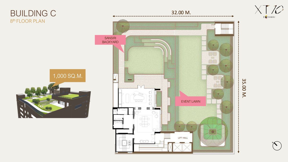 C棟 8F Sansiri Backyard